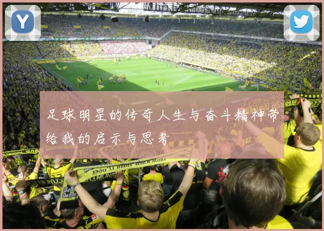 足球明星的传奇人生与奋斗精神带给我的启示与思考