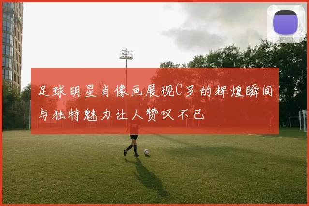 足球明星肖像画展现C罗的辉煌瞬间与独特魅力让人赞叹不已